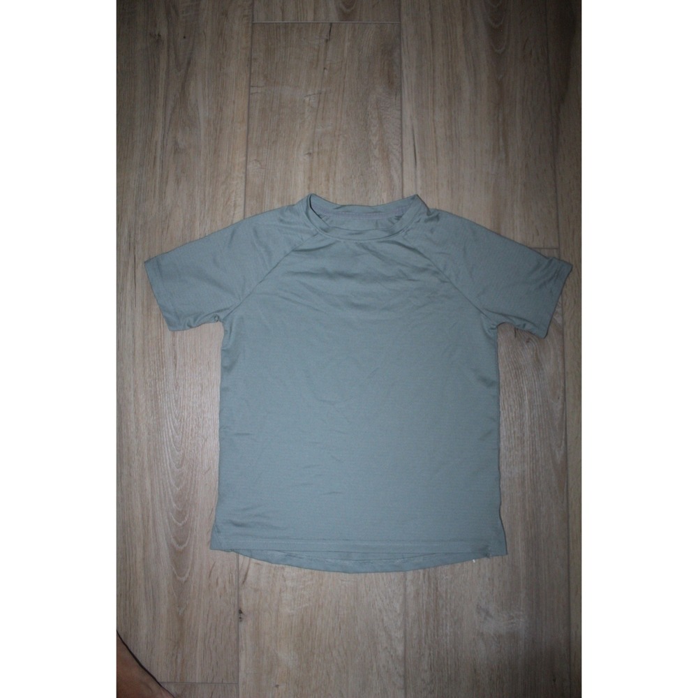 All in Motion Kids Sage Green Micro Stripe Short Sleeve Active Tee Size M 8